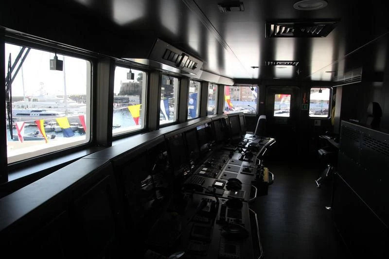 inside of a train aboard YERSIN Yacht for Charter
