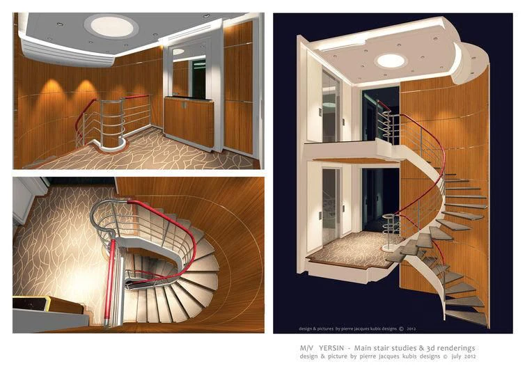 a house with a slide aboard YERSIN Yacht for Charter