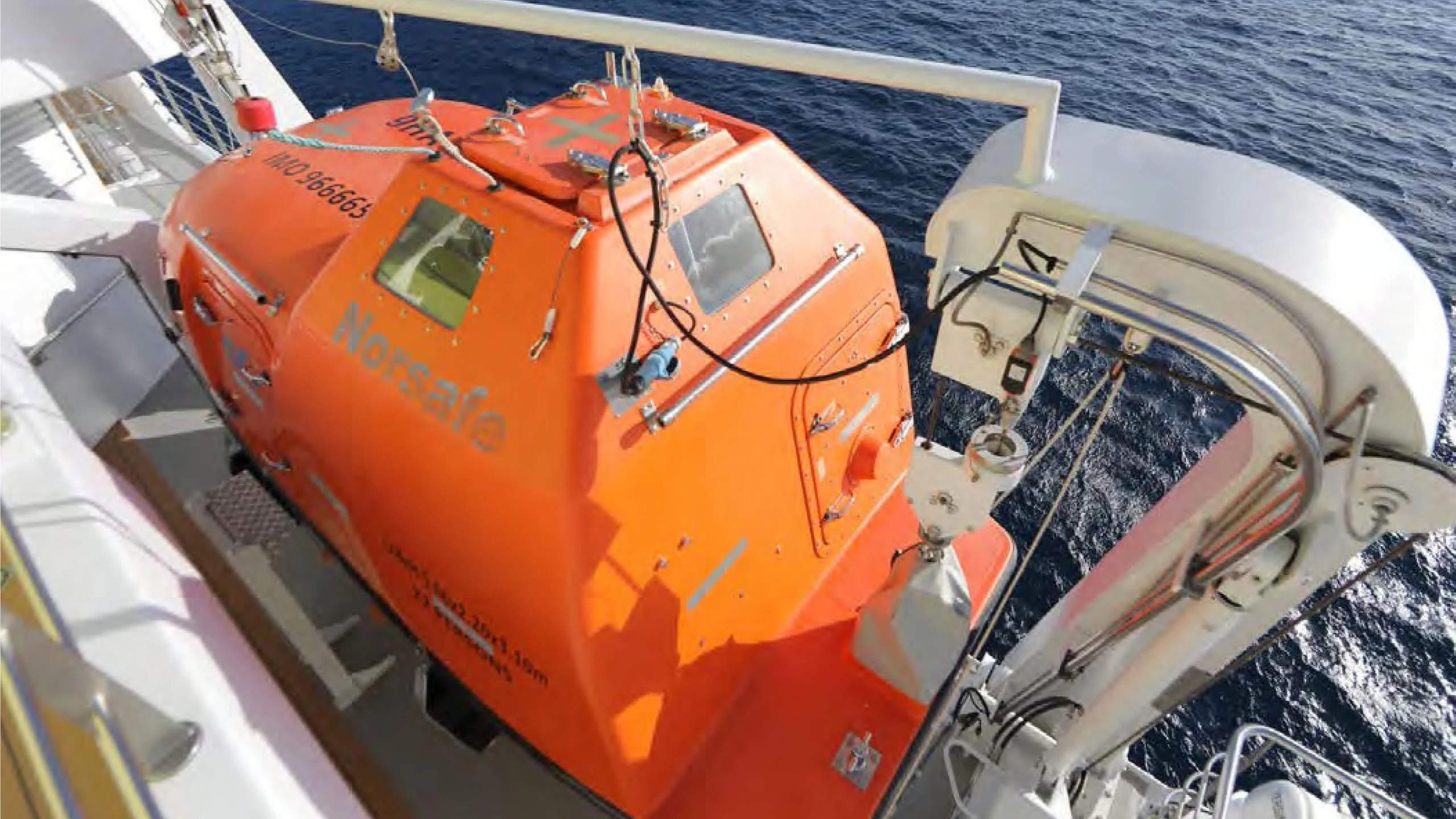 an orange and white boat aboard YERSIN Yacht for Charter