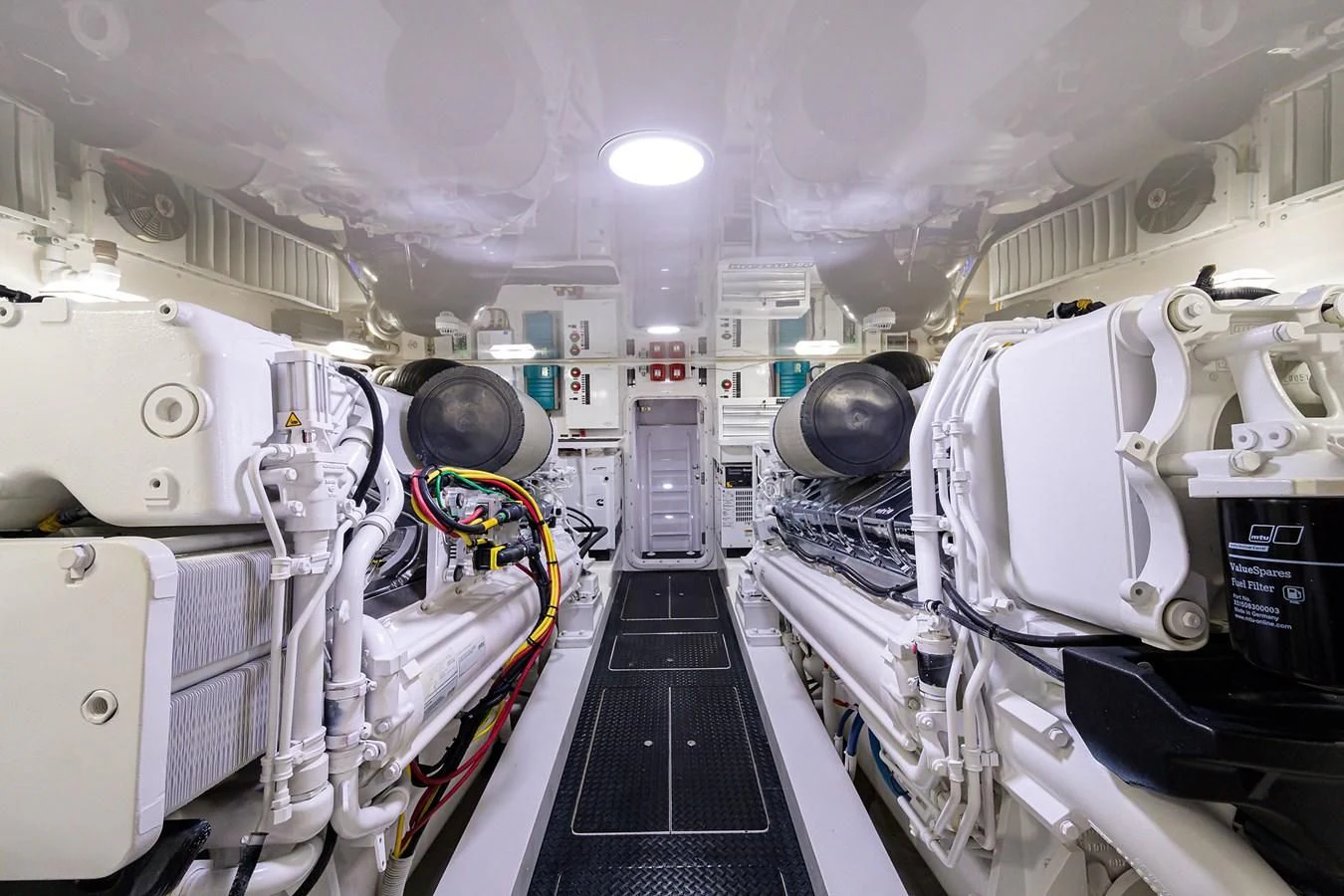 a room with white machines aboard ABSOLUT Yacht for Sale