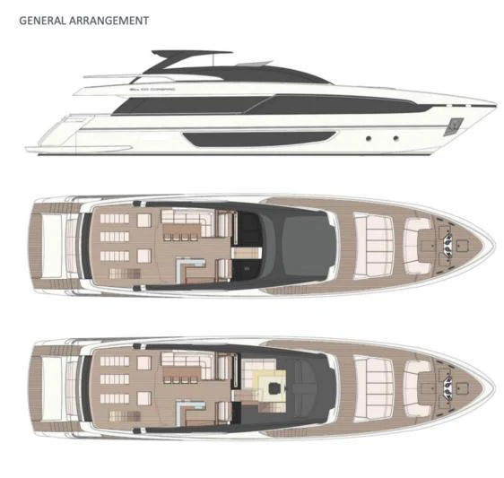 a collage of photos of a building aboard BERNADETTE Yacht for Sale