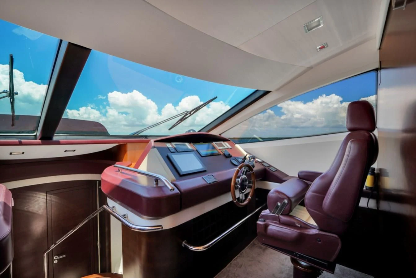 inside of a car aboard TABATA Yacht for Sale