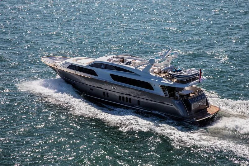 a boat on the water aboard NICOSTASIA Yacht for Sale