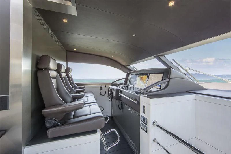 inside of a car aboard NICOSTASIA Yacht for Sale