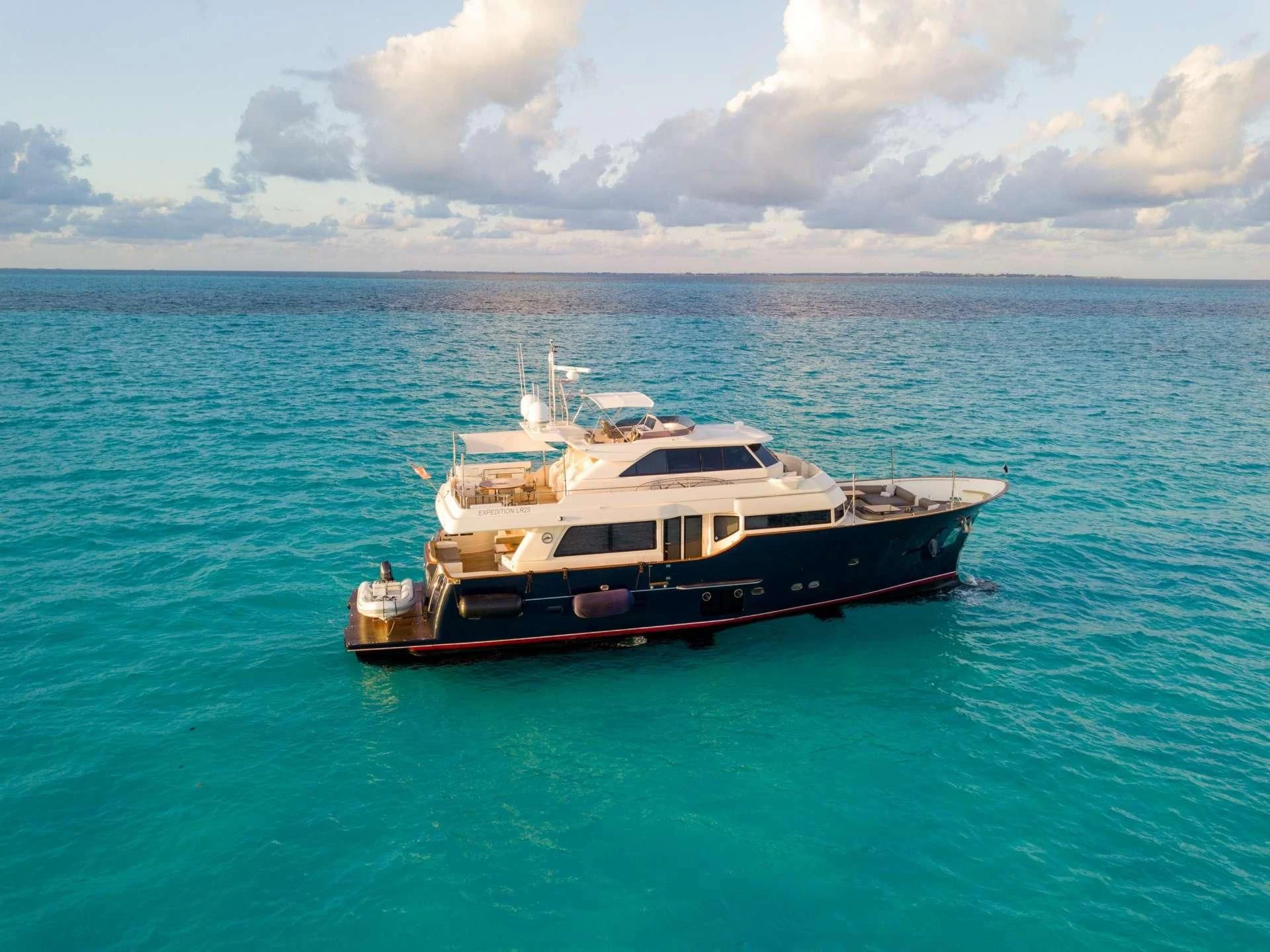 a boat in the water aboard NOMADA Yacht for Charter