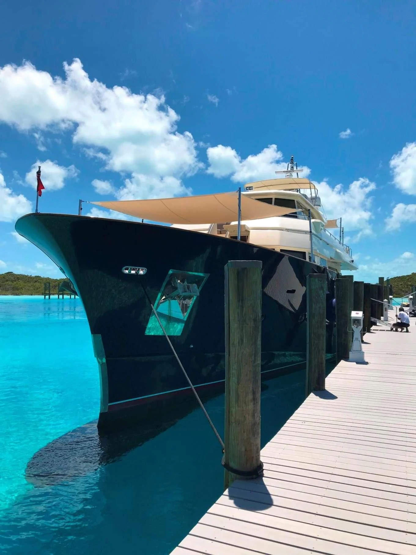 a boat on the water aboard NOMADA Yacht for Charter