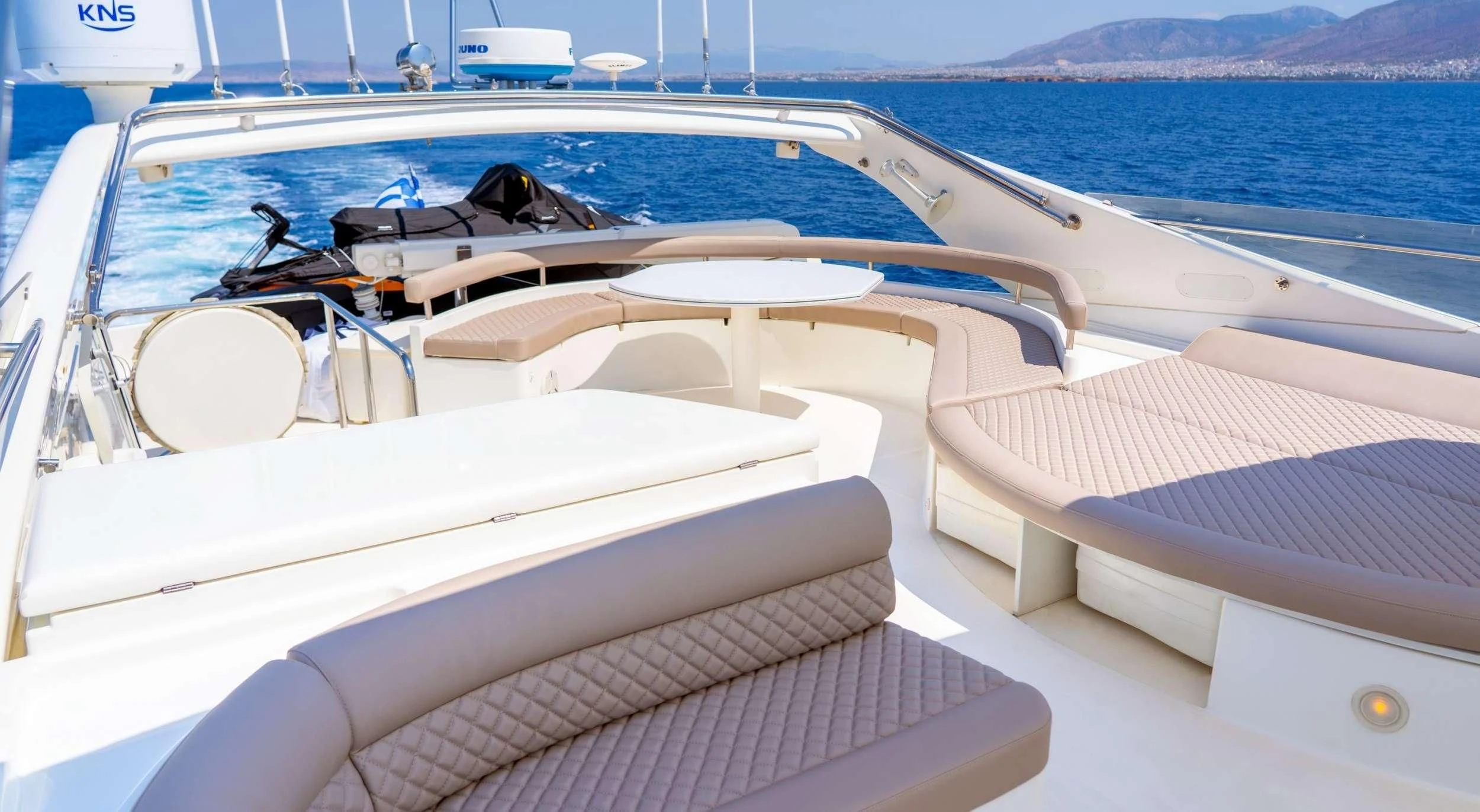 a boat on the water aboard SOFIA D Yacht for Sale
