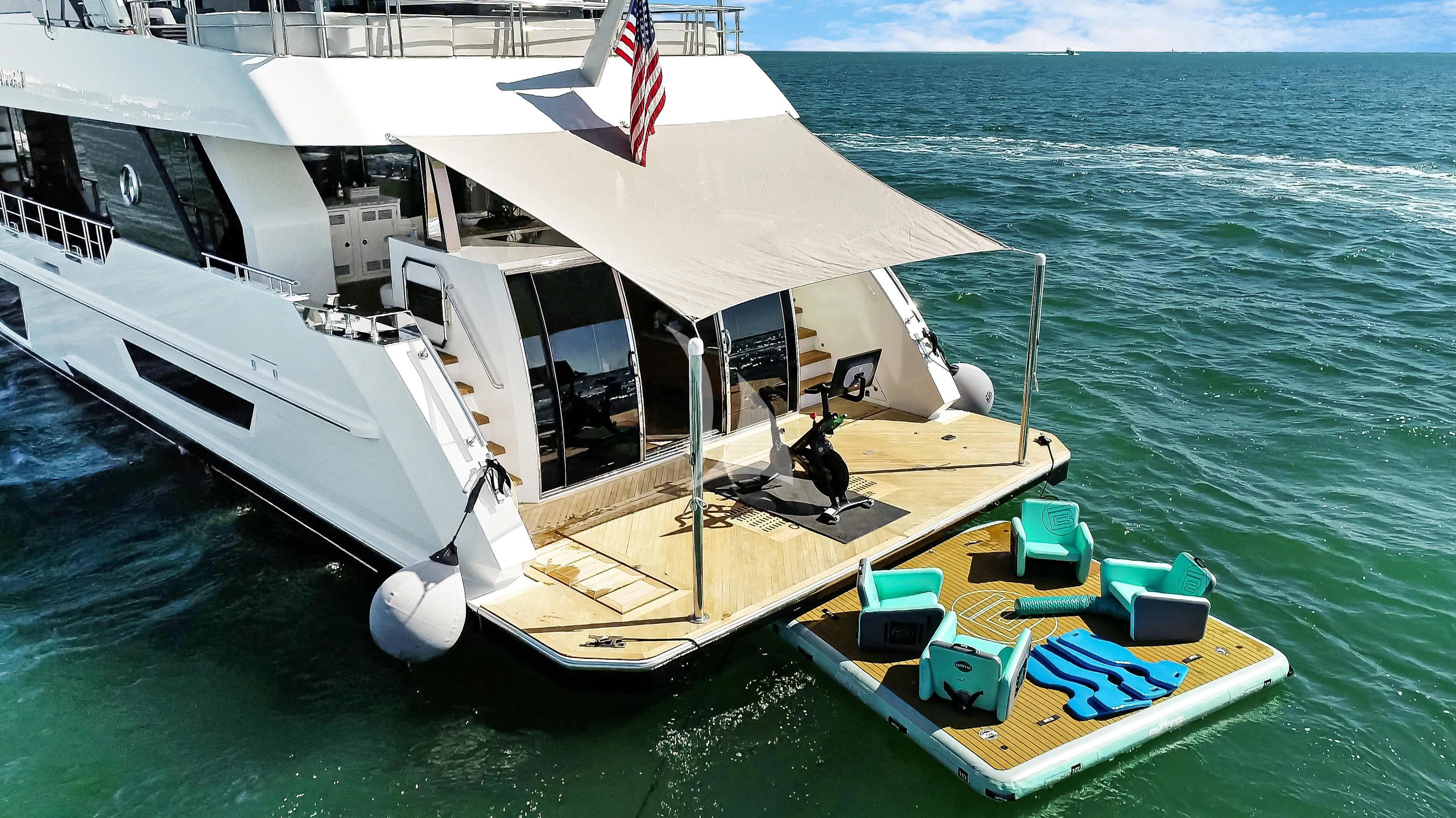 a boat on the water aboard MAKE BIG HAPPEN Yacht for Sale