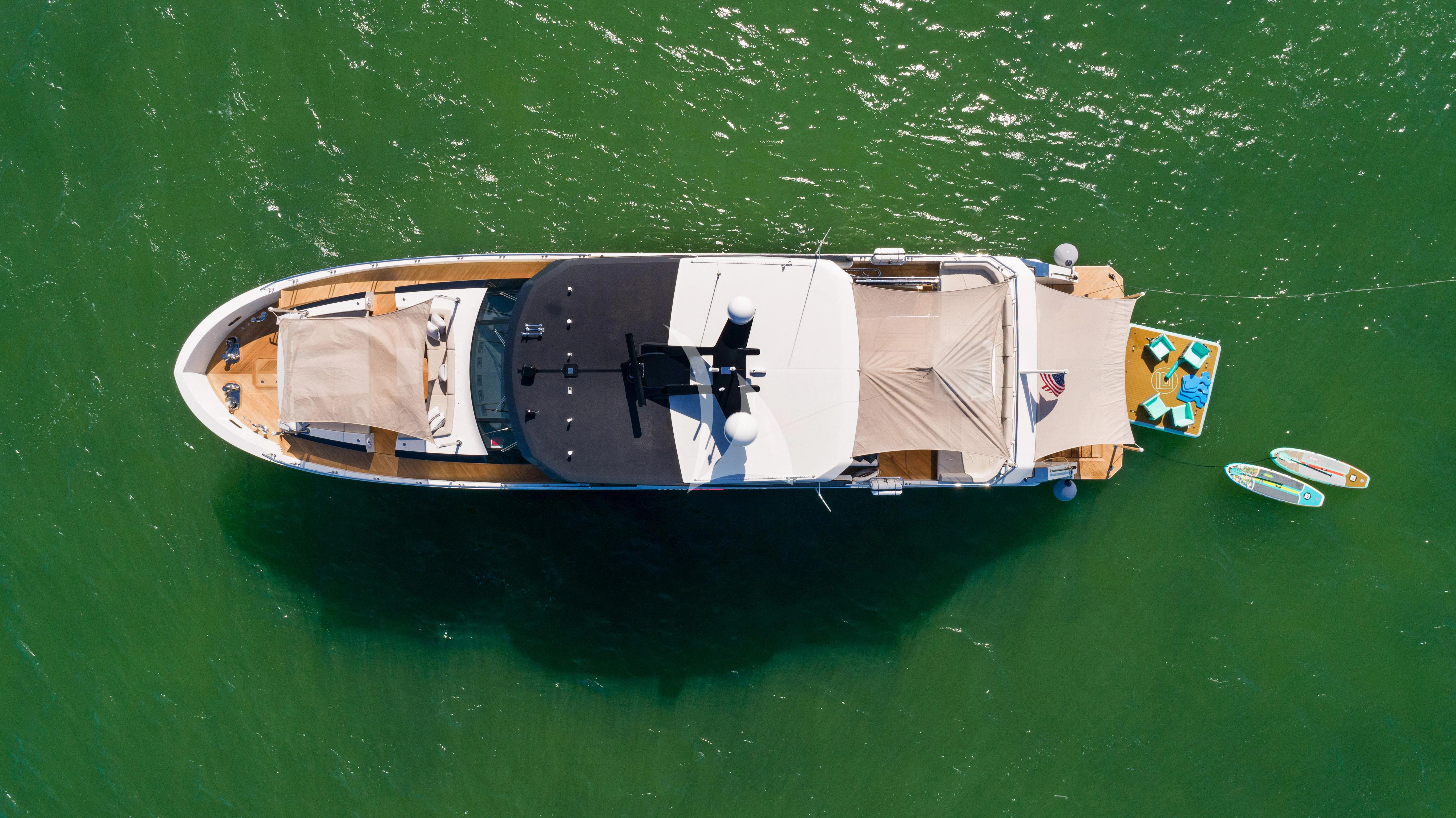 a boat on the water aboard MAKE BIG HAPPEN Yacht for Sale