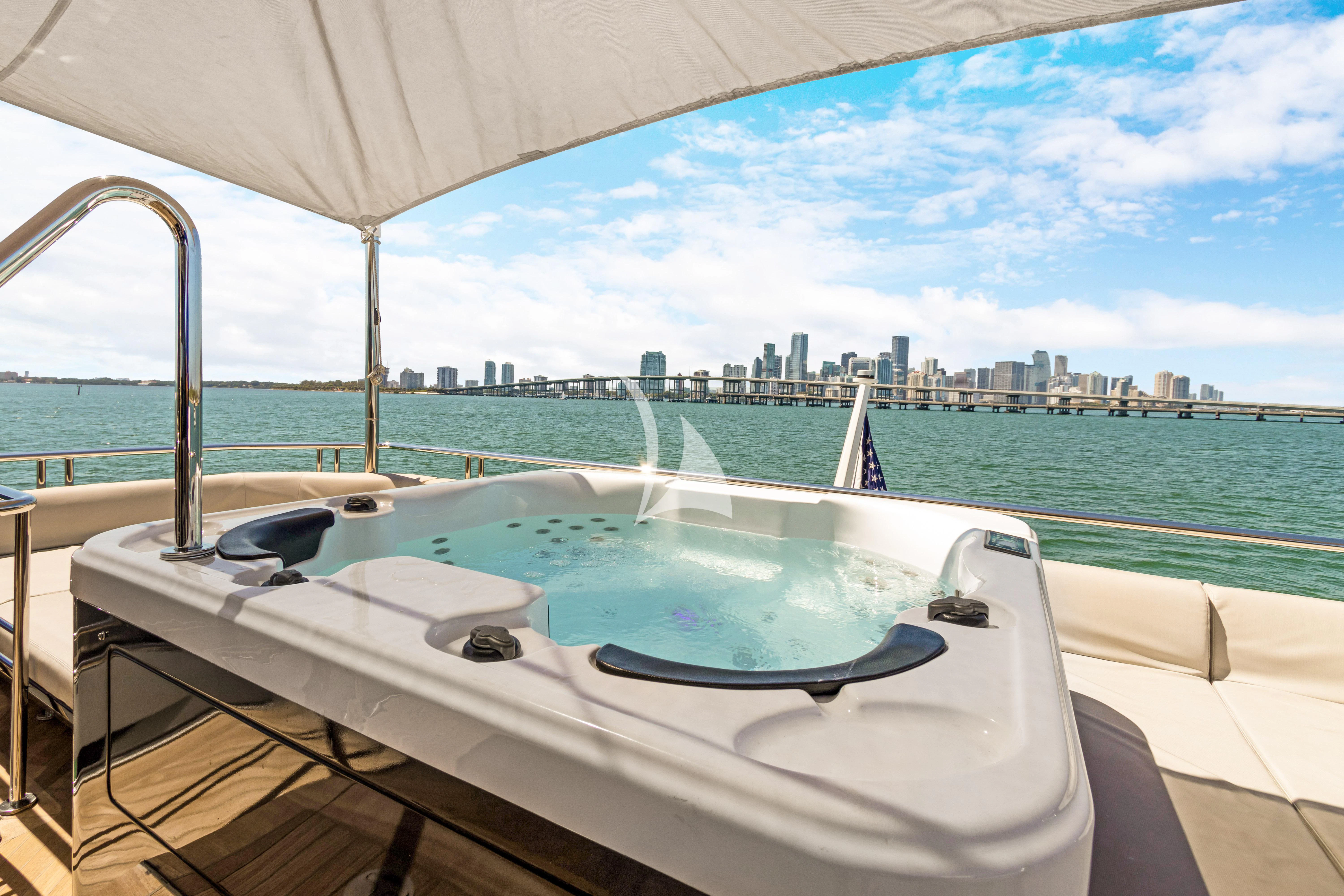a boat on the water aboard MAKE BIG HAPPEN Yacht for Sale