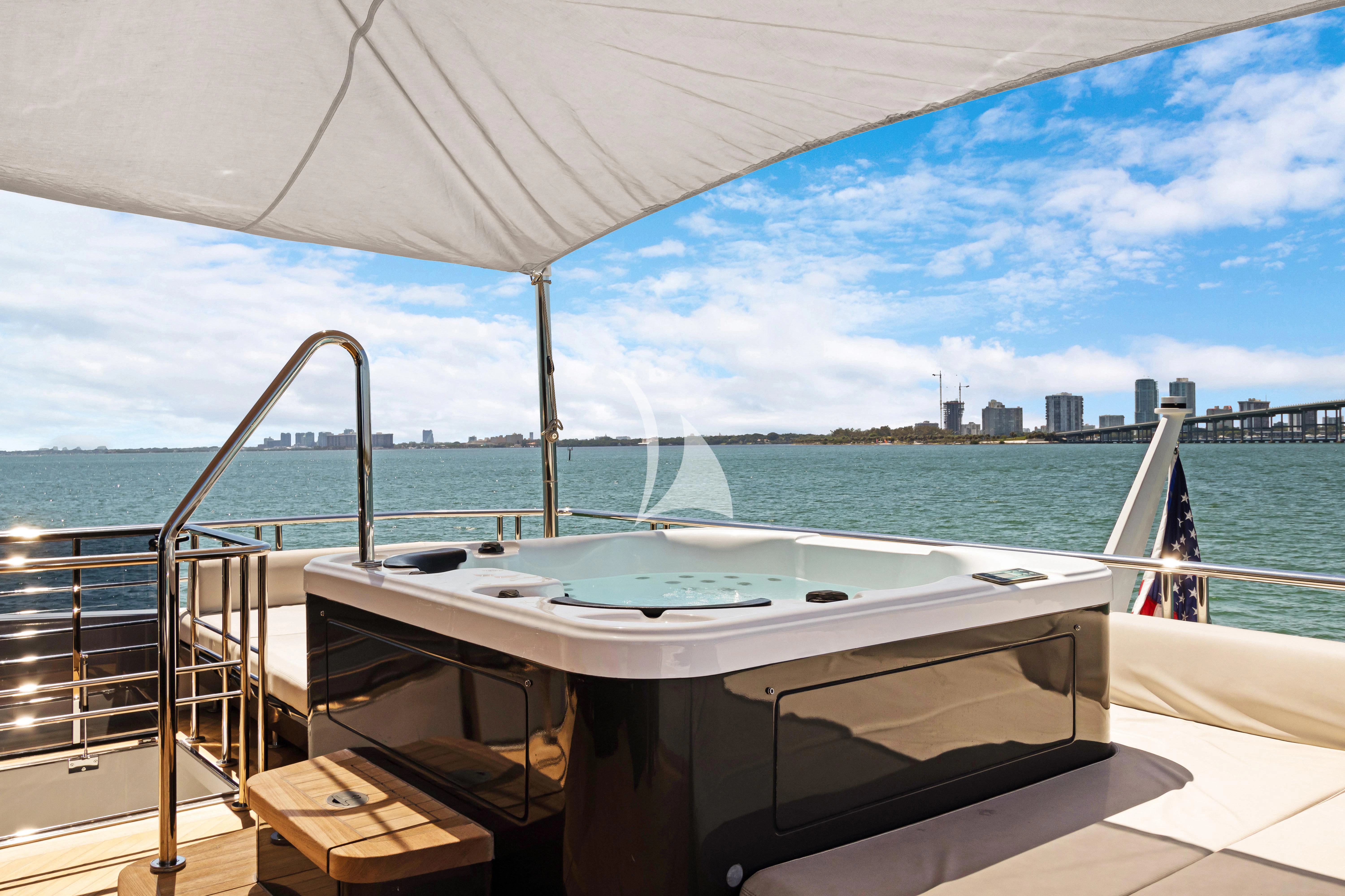 a boat on the water aboard MAKE BIG HAPPEN Yacht for Sale