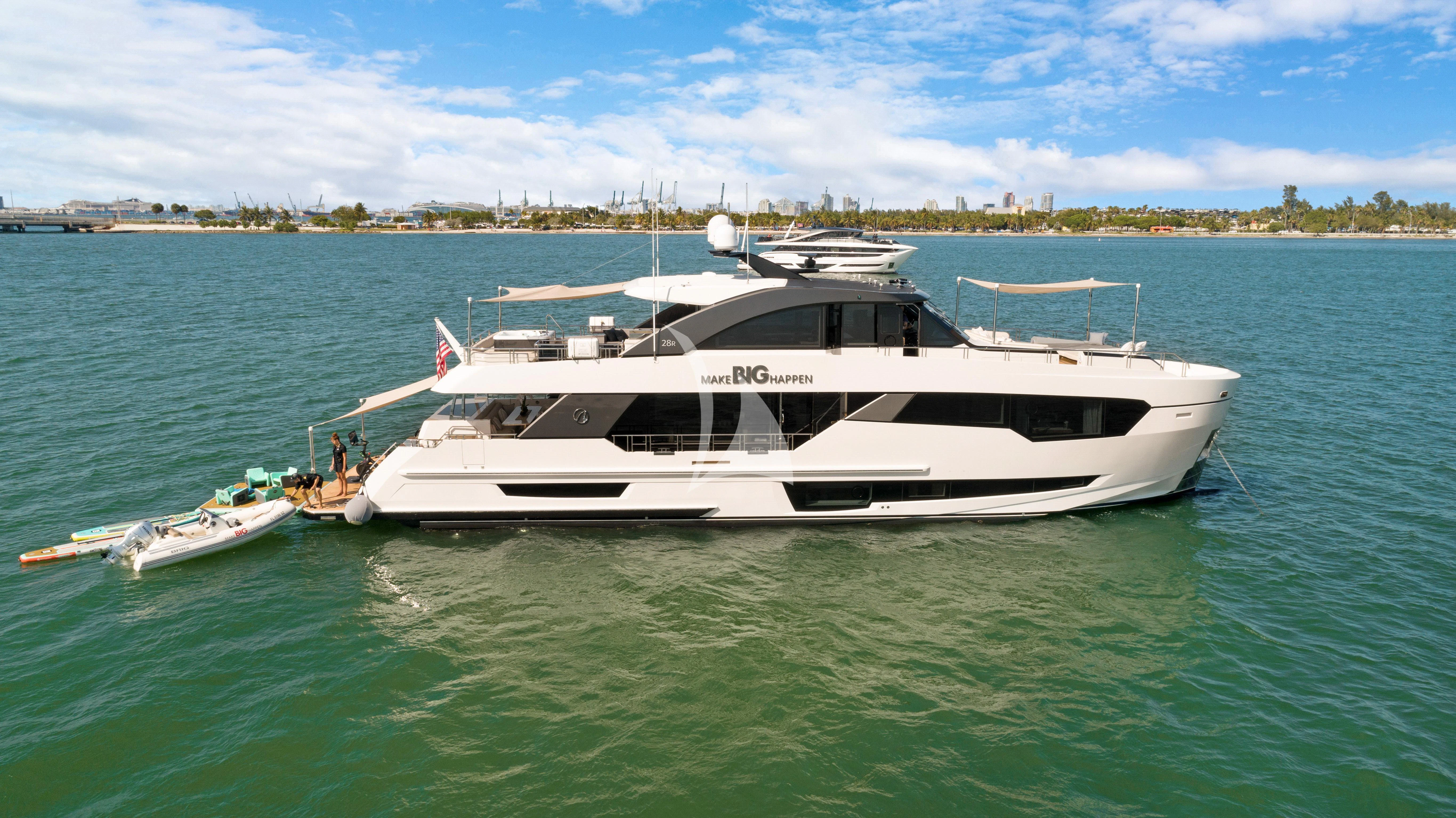 a boat in the water aboard MAKE BIG HAPPEN Yacht for Sale