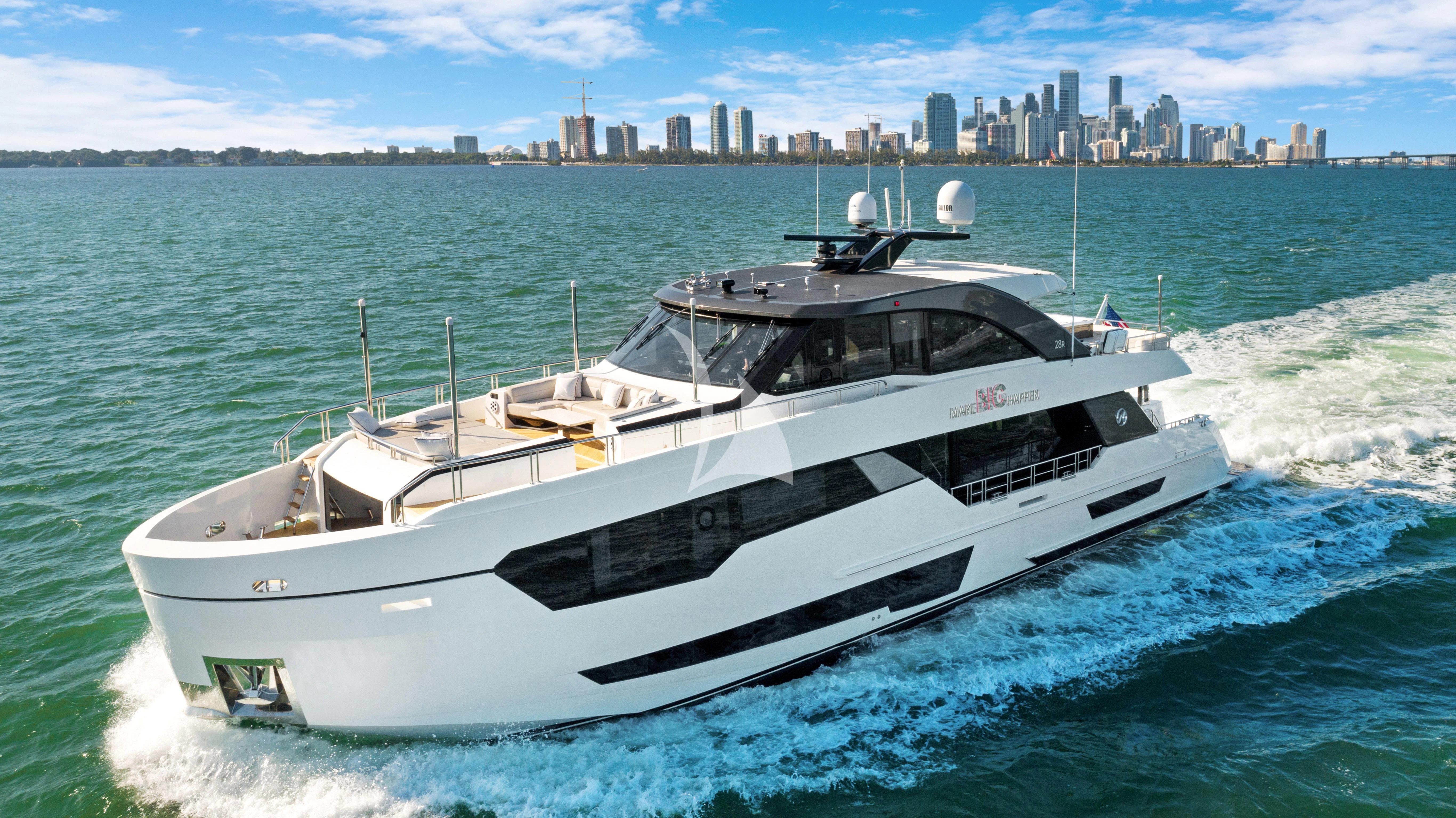 a boat on the water aboard MAKE BIG HAPPEN Yacht for Sale