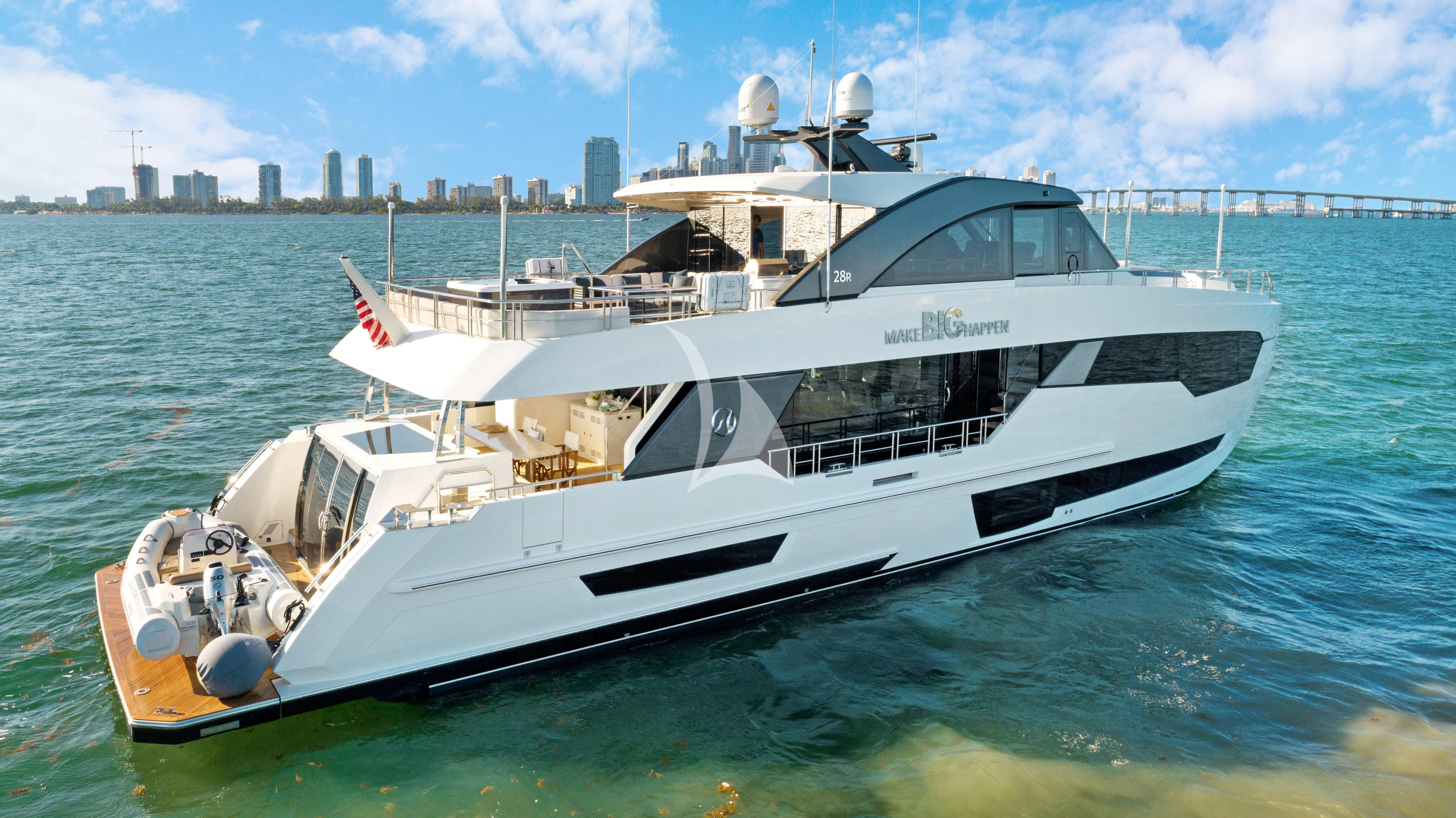 a boat on the water aboard MAKE BIG HAPPEN Yacht for Sale