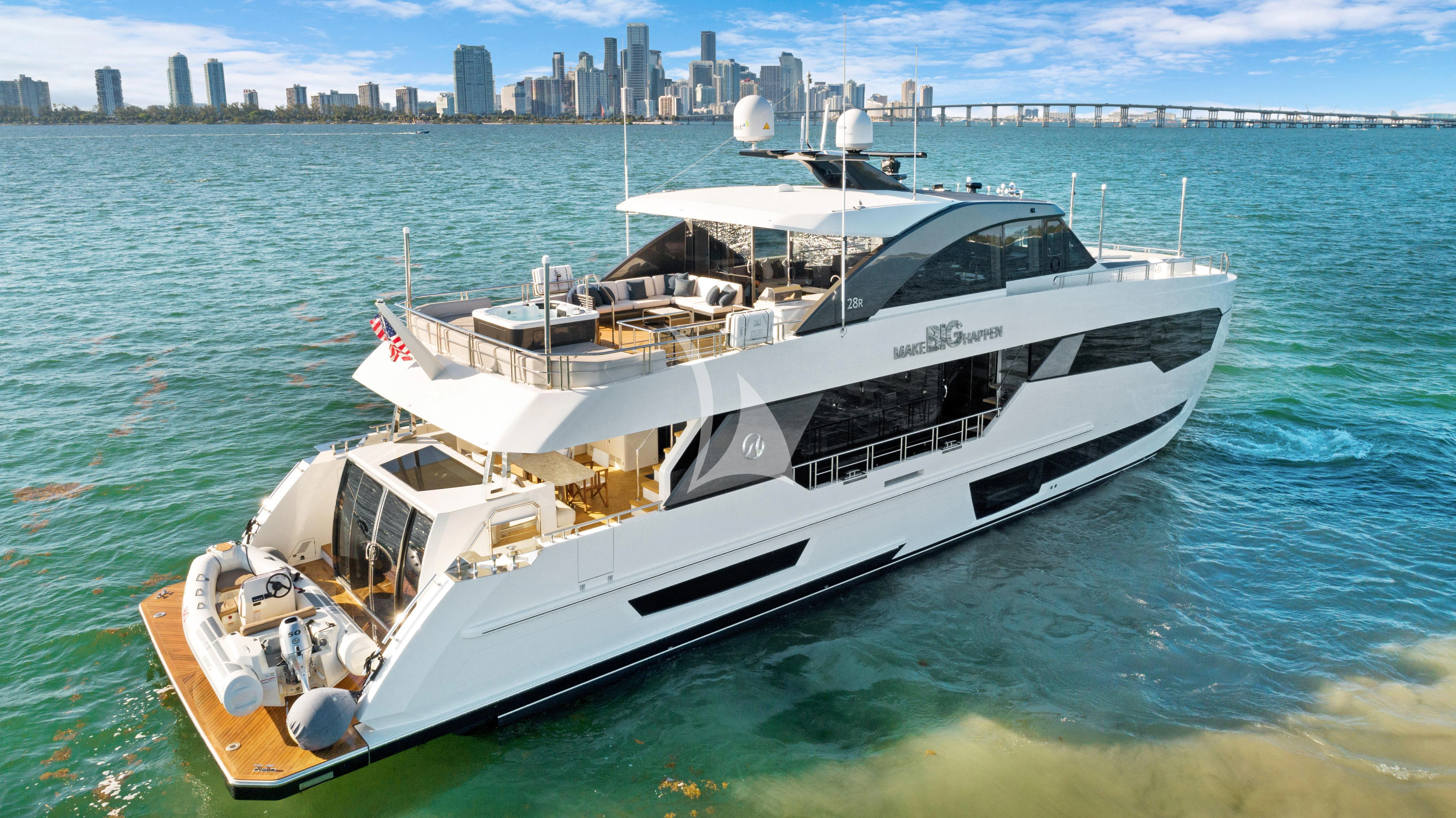 a boat in the water aboard MAKE BIG HAPPEN Yacht for Sale