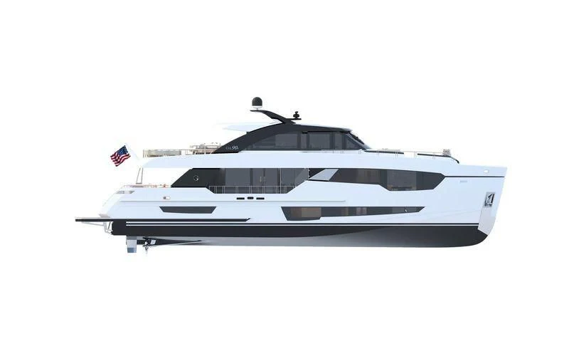 a white and black boat aboard MAKE BIG HAPPEN Yacht for Sale