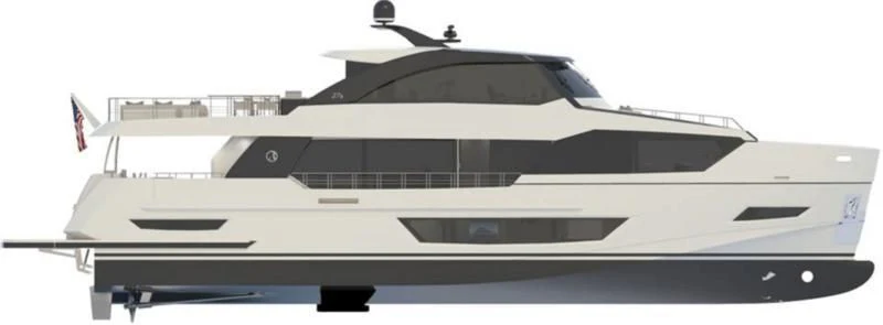 a white and black boat aboard MAKE BIG HAPPEN Yacht for Sale