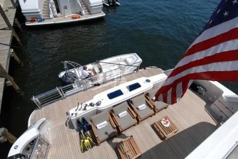 a boat on the water aboard USHER Yacht for Sale