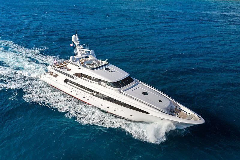 a ship in the water aboard USHER Yacht for Sale