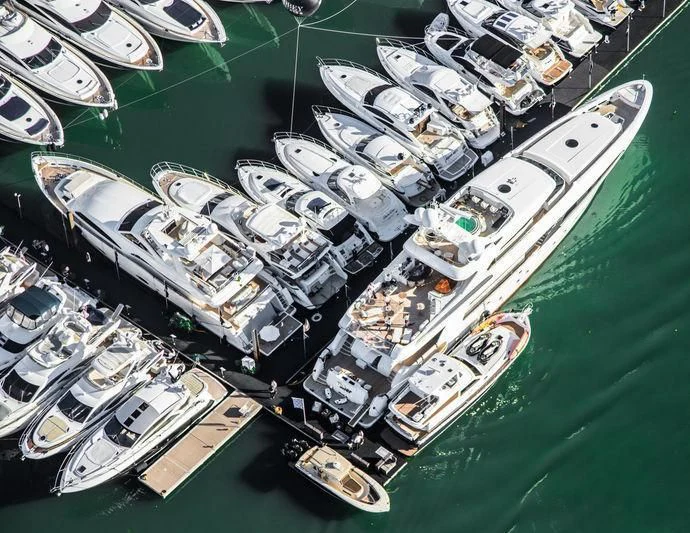 a high angle view of a machine aboard USHER Yacht for Sale