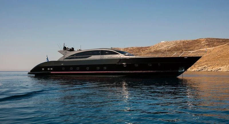 a boat in the water aboard SAINT Yacht for Sale