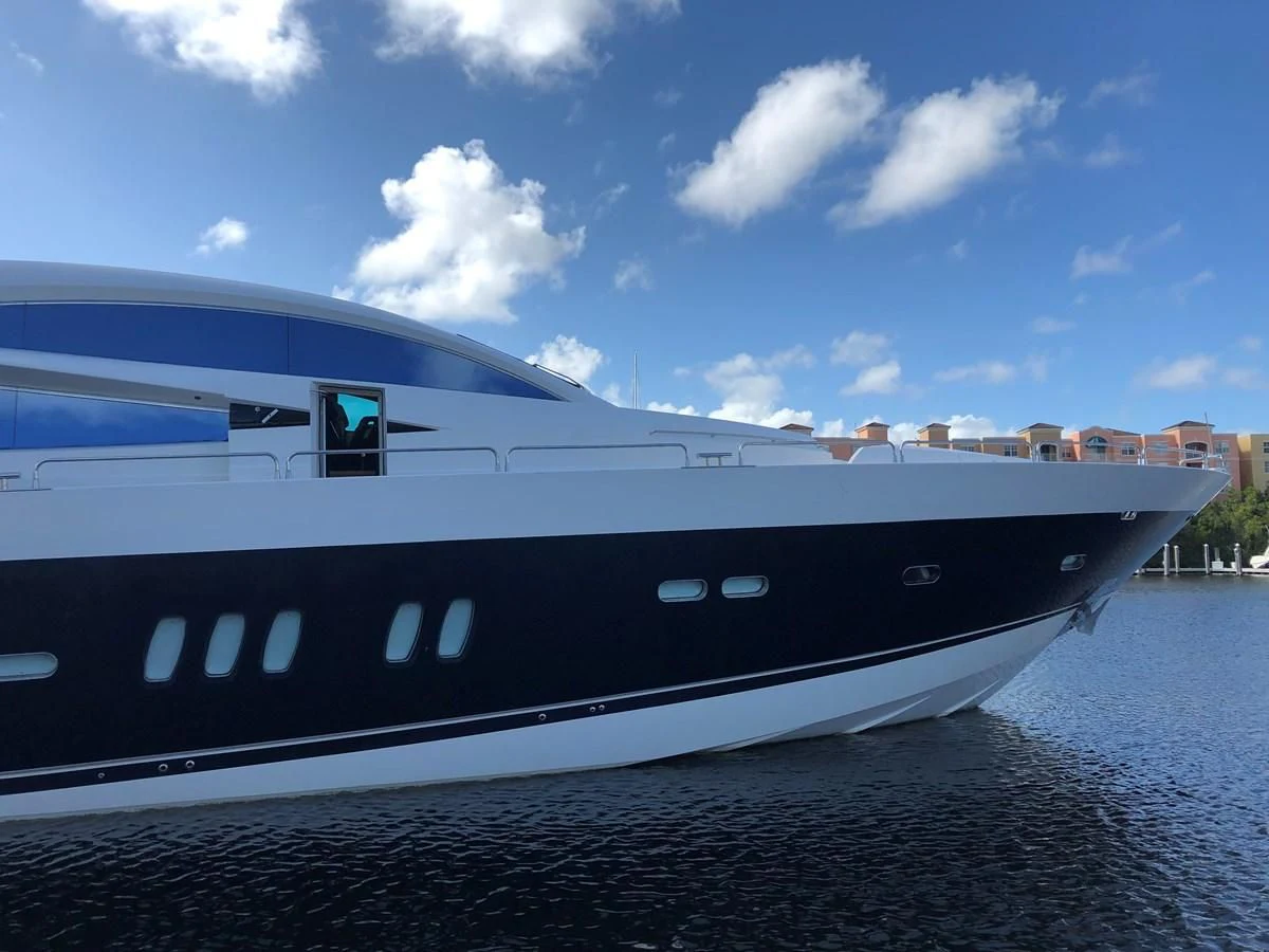 a boat on the water aboard UNICO Yacht for Sale