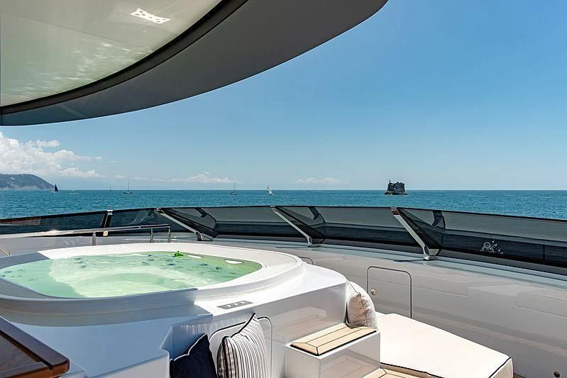 a pool on a boat aboard LADY LENA Yacht for Sale