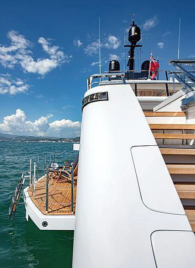 a boat in the water aboard LADY LENA Yacht for Sale