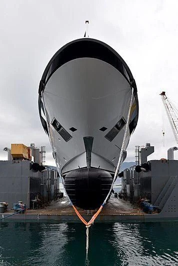 a large satellite dish aboard LADY LENA Yacht for Sale