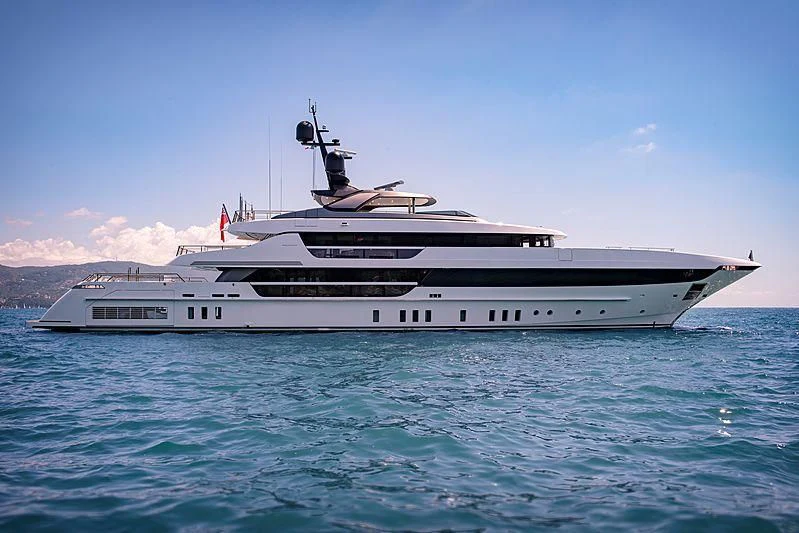a boat in the water aboard LADY LENA Yacht for Sale