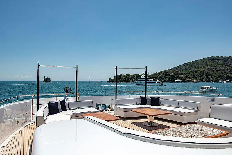 a boat on the water aboard LADY LENA Yacht for Sale