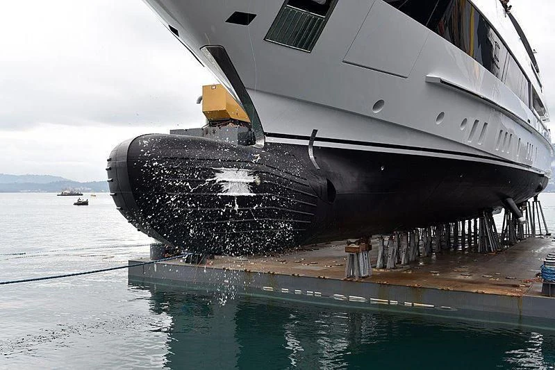 a boat on the water aboard LADY LENA Yacht for Sale