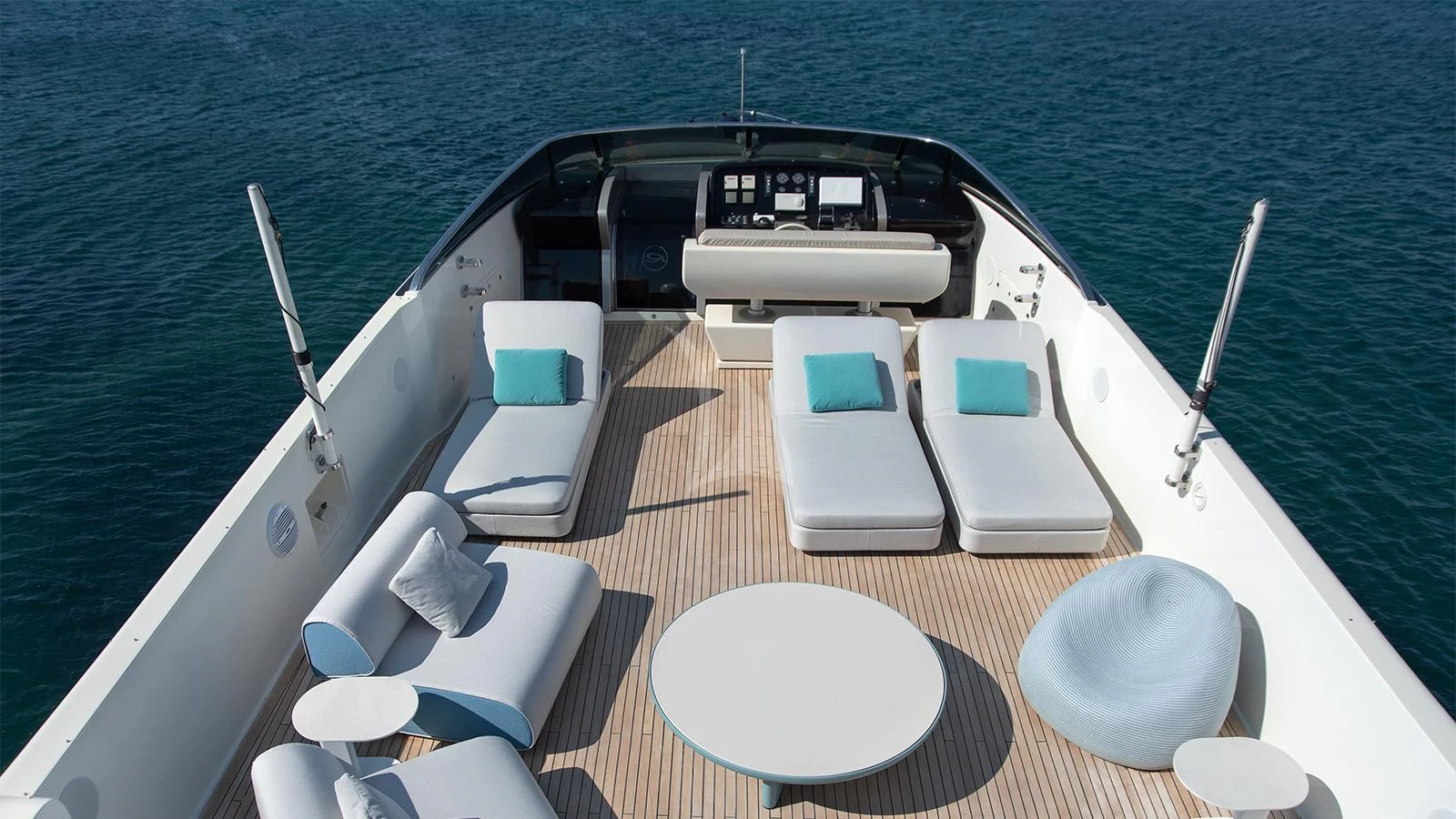 a boat on the water aboard BEYOND Yacht for Charter