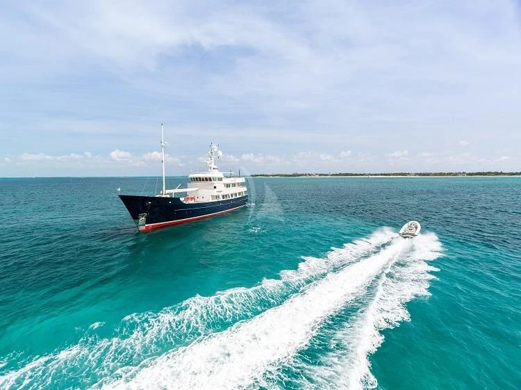 a boat on the water aboard PIONEER Yacht for Sale