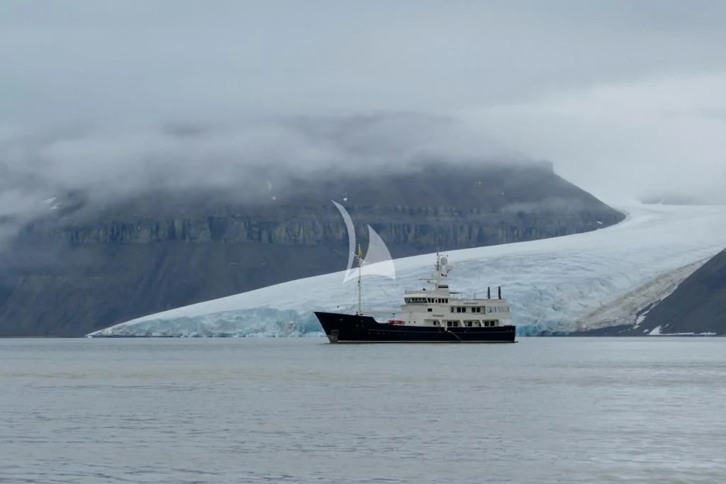a boat in the water aboard PIONEER Yacht for Sale