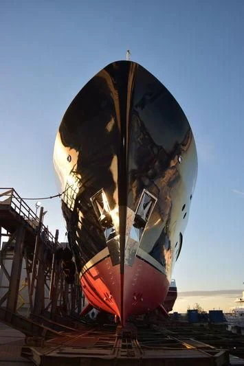 a large fish in a tank aboard PIONEER Yacht for Sale