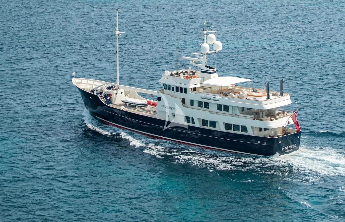a boat on the water aboard PIONEER Yacht for Sale
