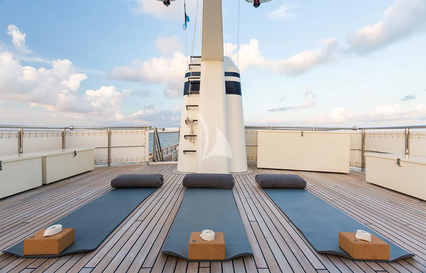a solar panel on a roof aboard PIONEER Yacht for Sale