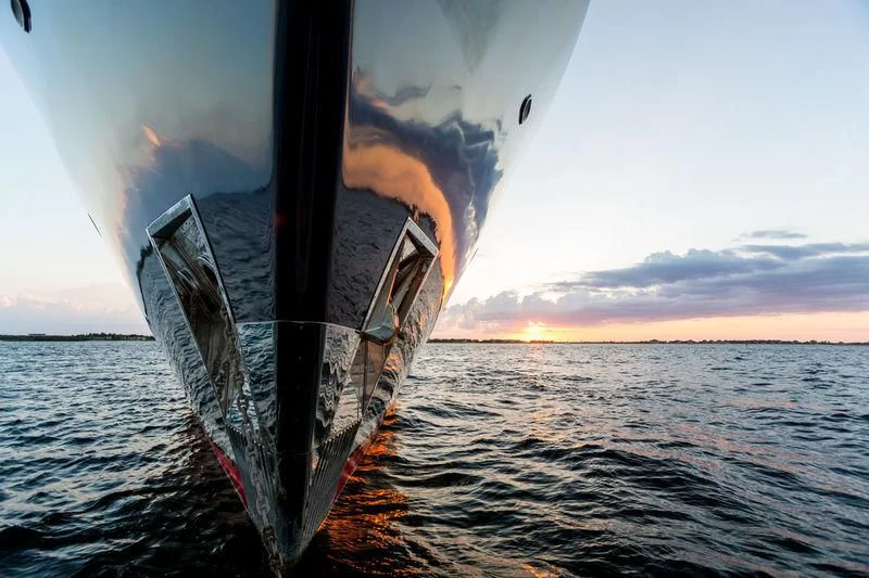 a boat on fire aboard PIONEER Yacht for Sale