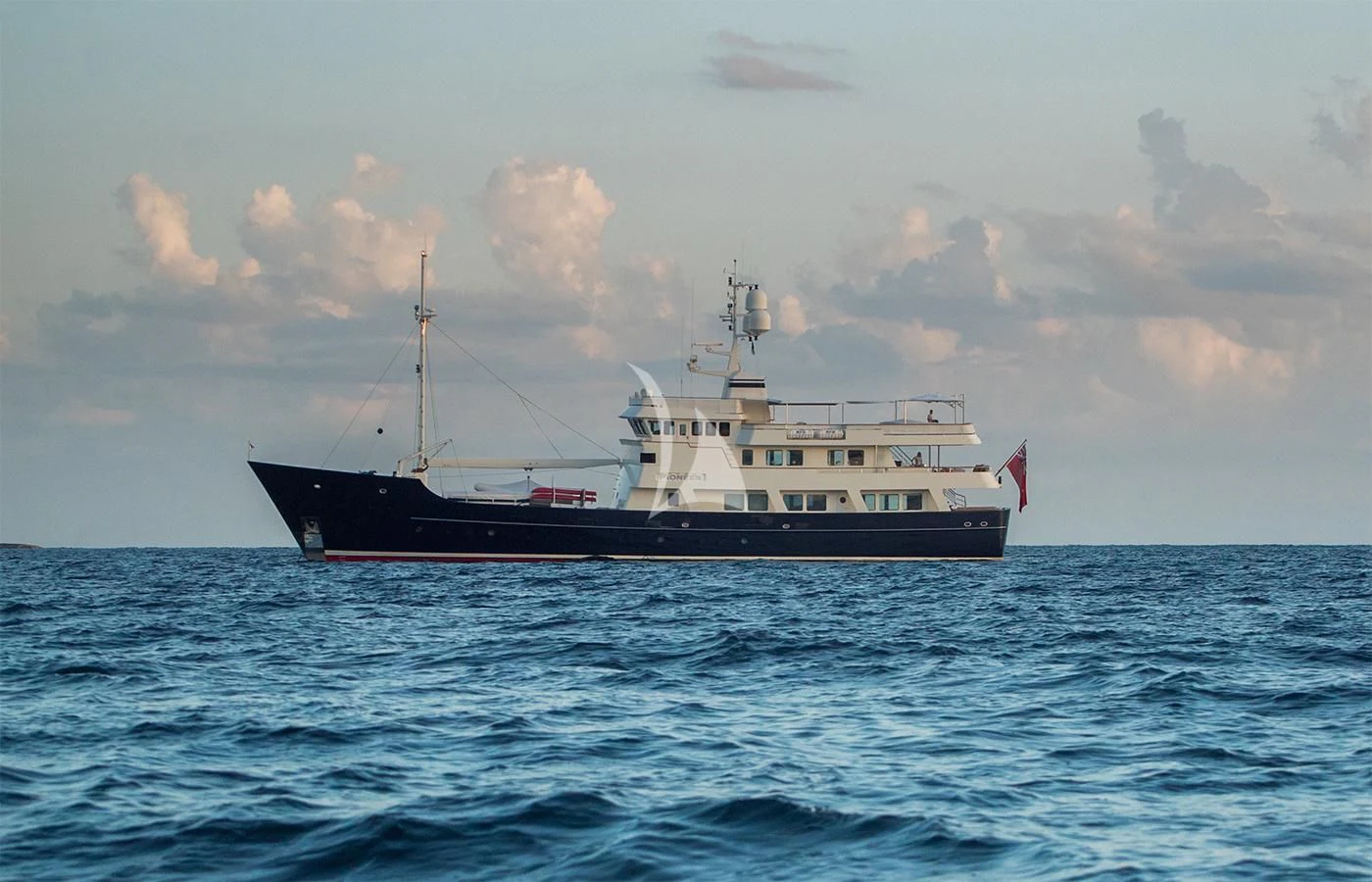 a boat in the water aboard PIONEER Yacht for Sale