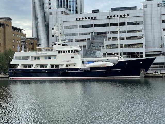 a boat on the water aboard PIONEER Yacht for Sale