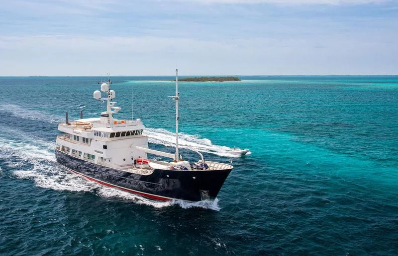 a boat on the water aboard PIONEER Yacht for Sale