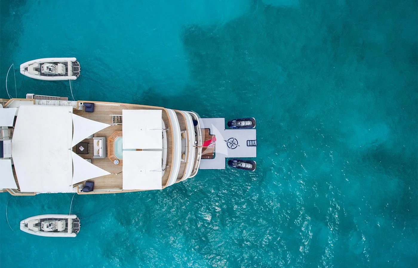 a ship in the water aboard PIONEER Yacht for Sale