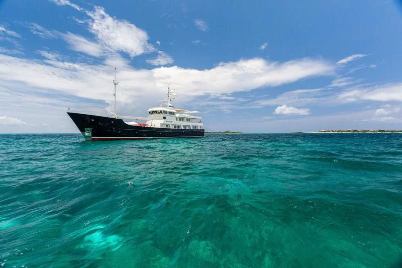 a boat in the water aboard PIONEER Yacht for Sale