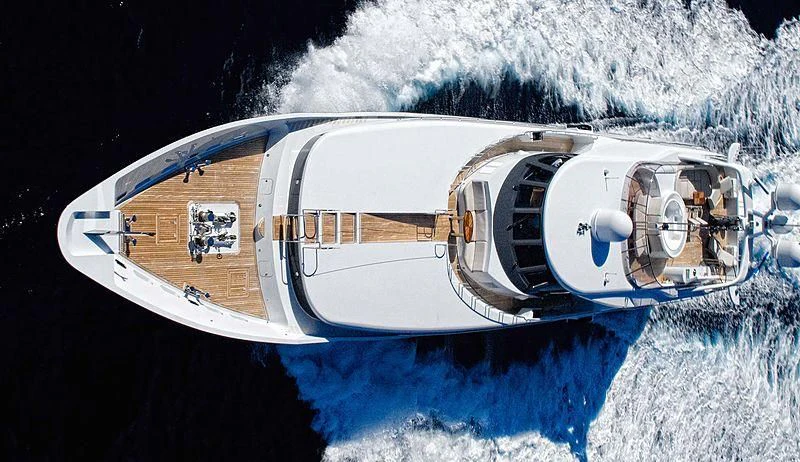 a satellite in space aboard KIJO Yacht for Sale