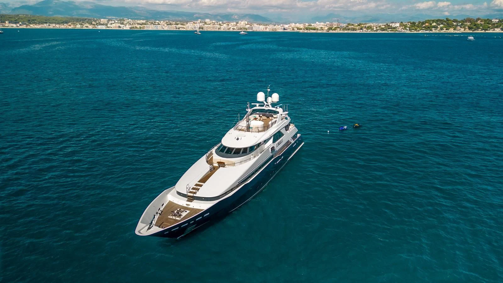a boat in the water aboard KIJO Yacht for Sale