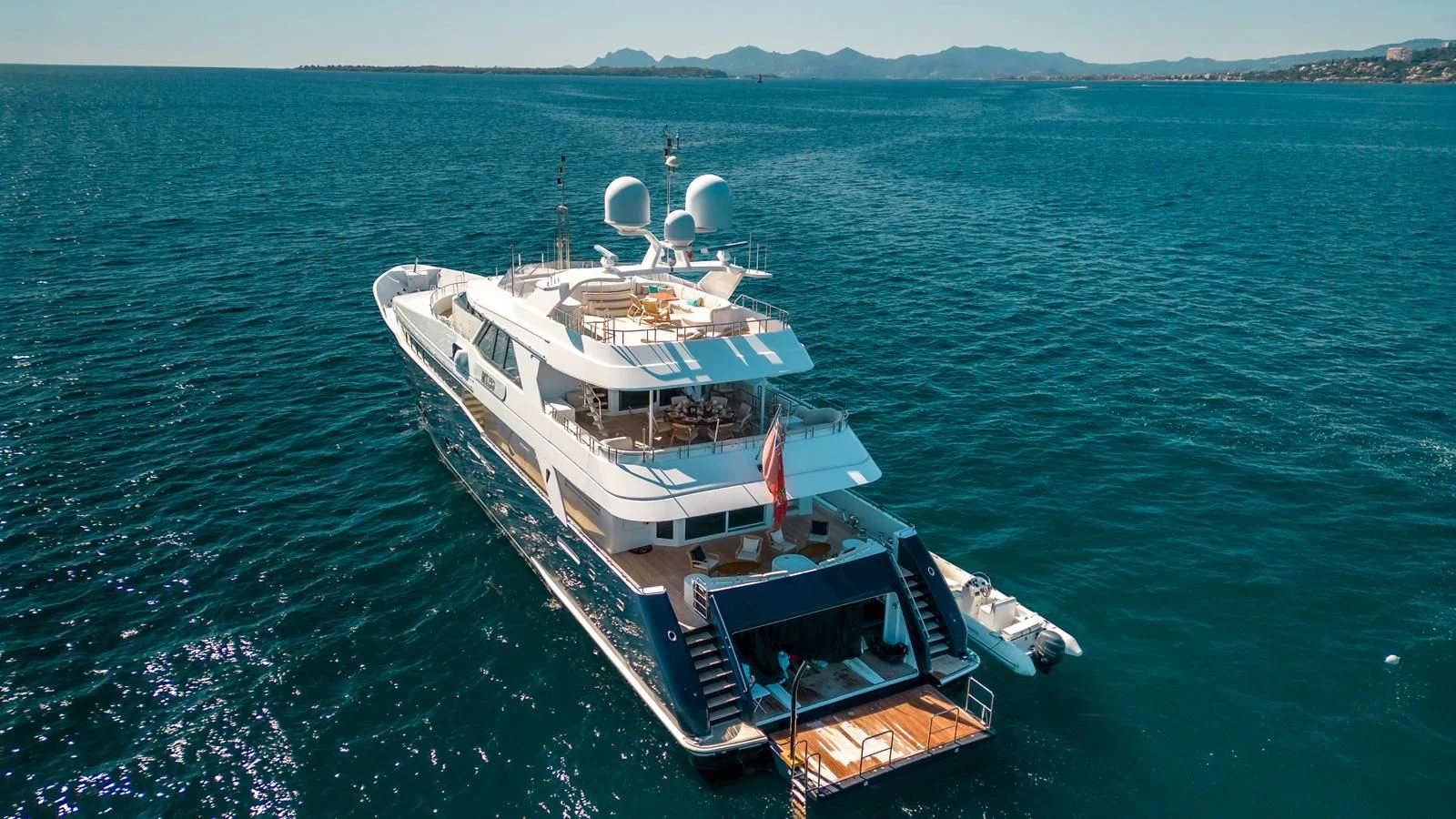 a ship in the water aboard KIJO Yacht for Sale