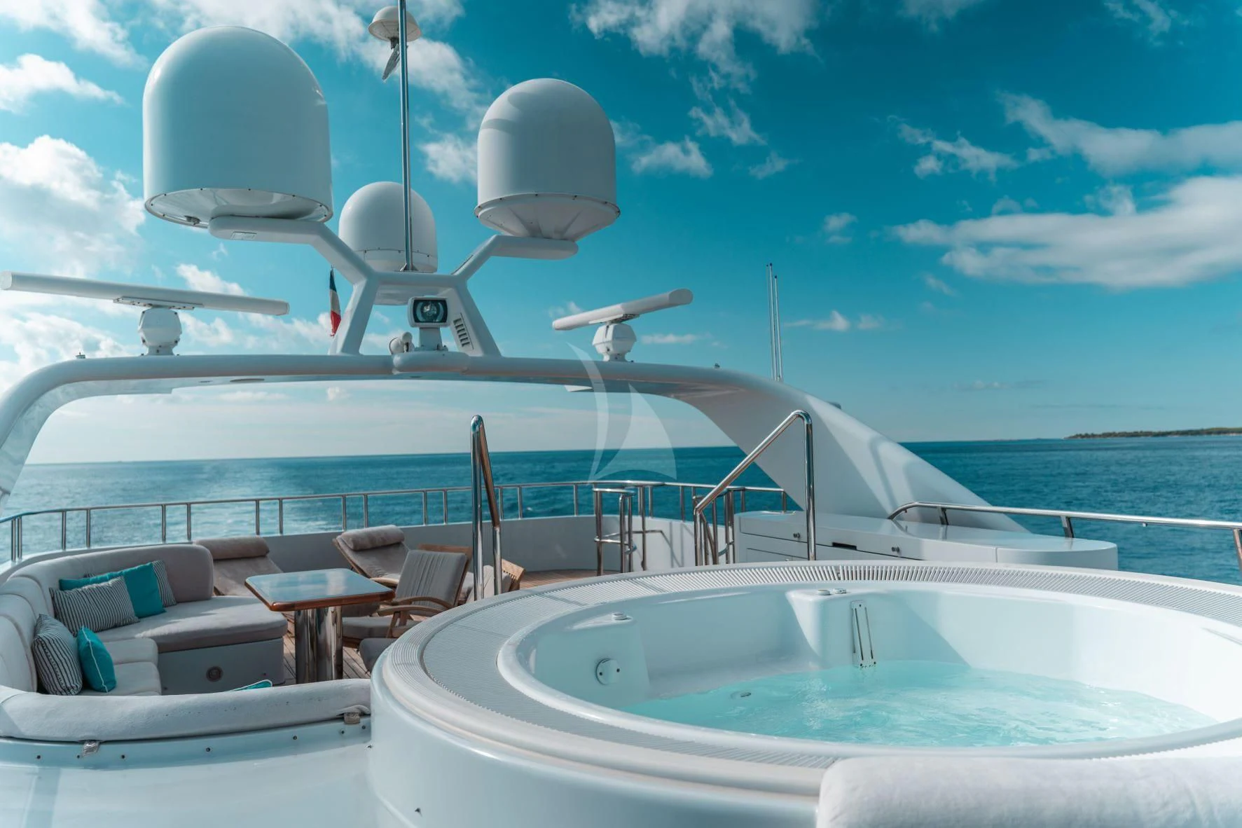 a boat on the water aboard KIJO Yacht for Sale