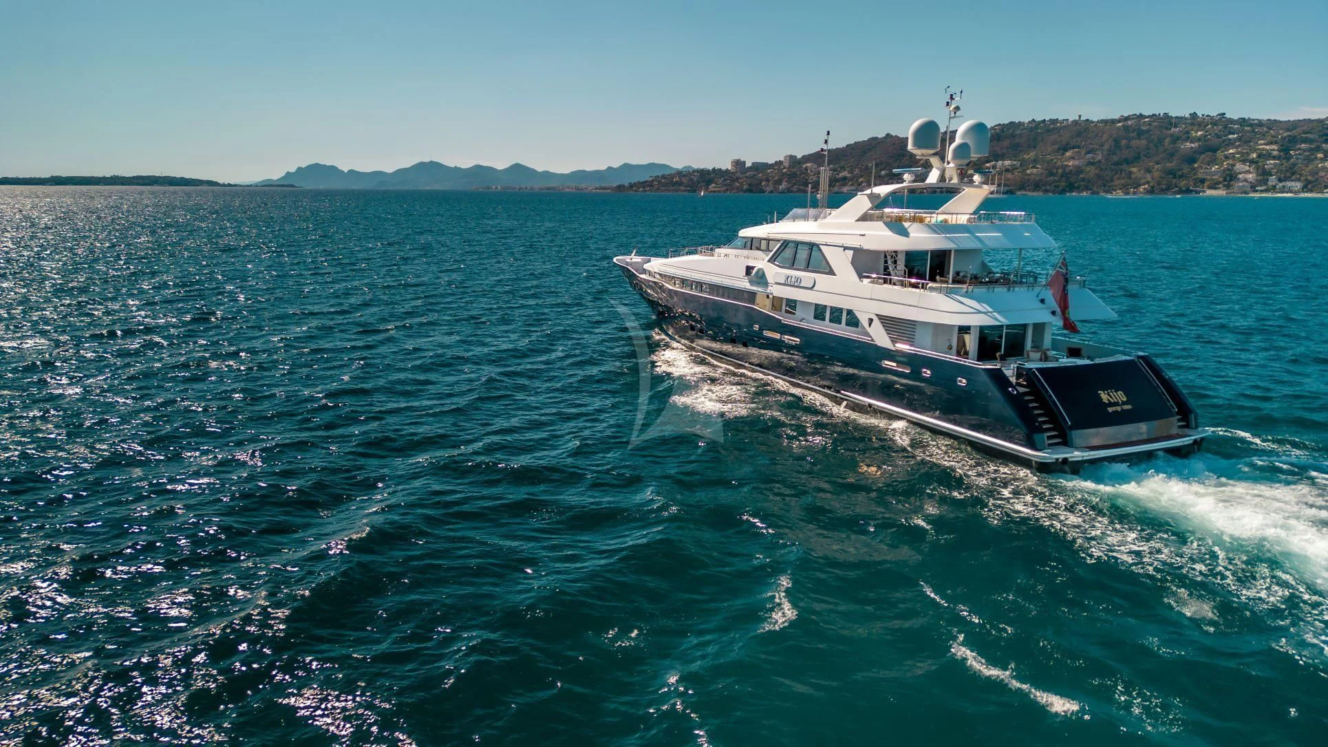 a boat on the water aboard KIJO Yacht for Sale