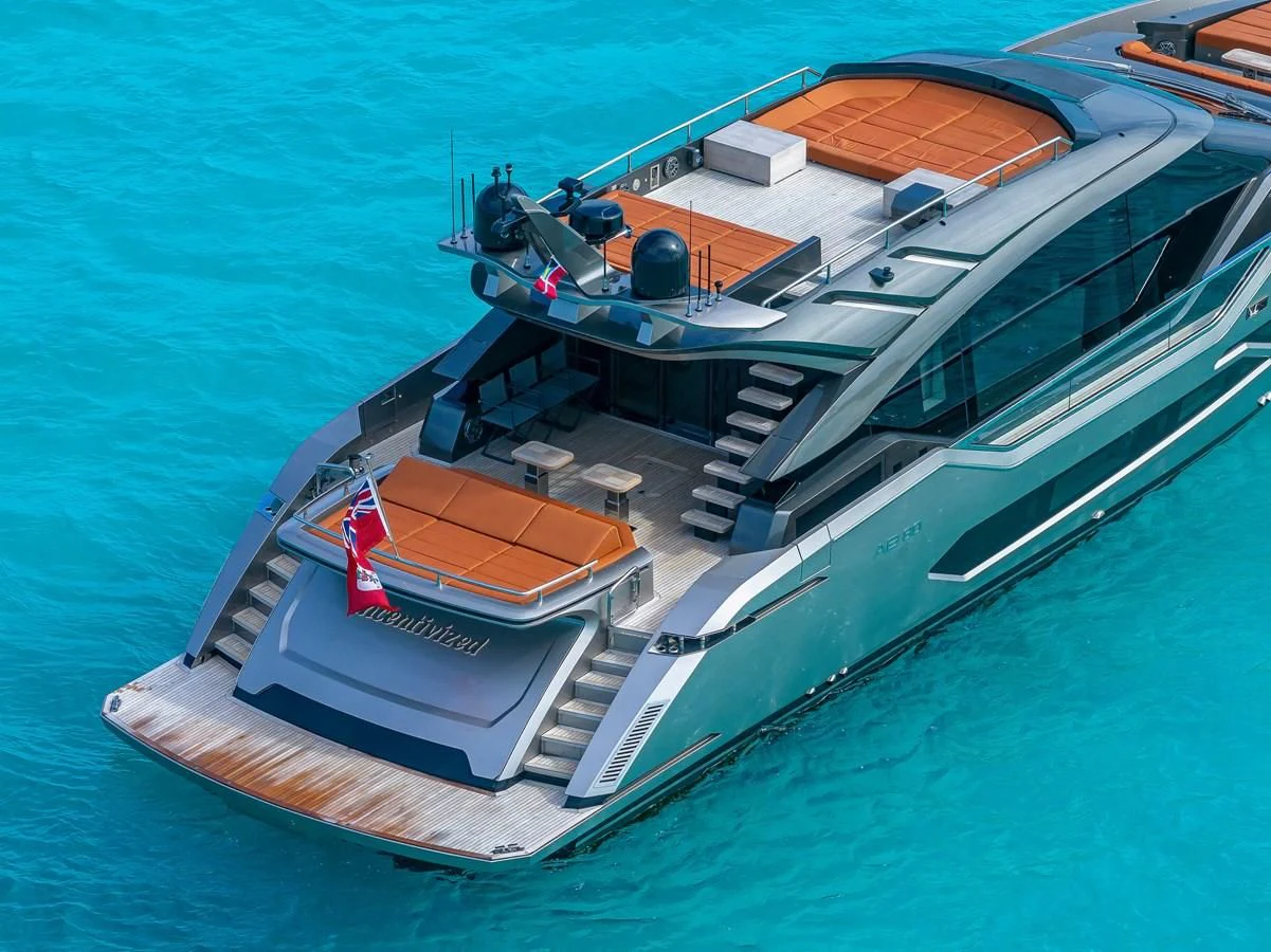 a large ship in the water aboard INCENTIVIZED Yacht for Sale